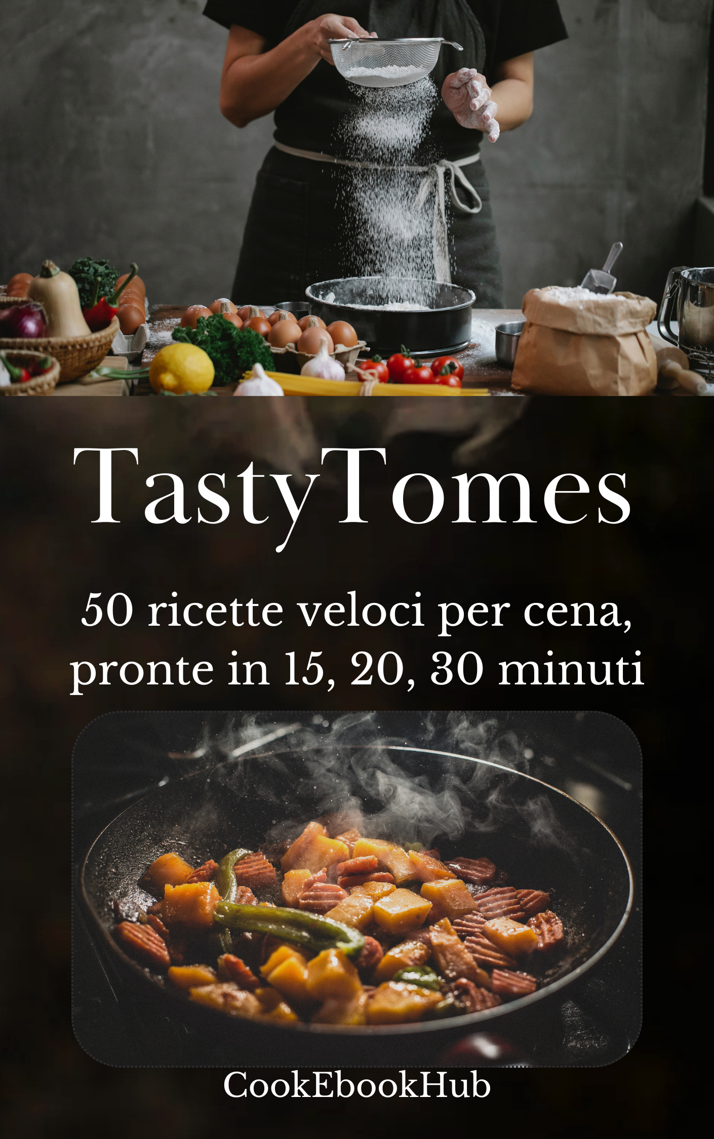 Tasty Tomes- 50 ricette veloci per cena,  pronte in 15, 20, 30 minuti - CookEbbokHub